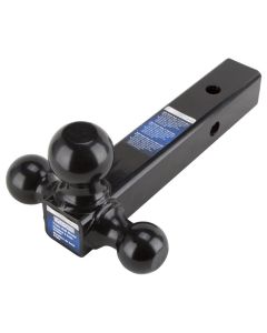 Vulcan TBH01 Tri-Ball Hitch, Black, 8In Length
