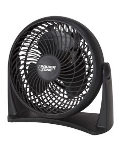 PowerZone AC-08 8" Black 3 Speed Turbo Fan