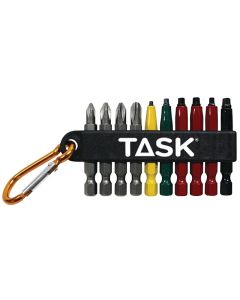 TASK 10pc Mixed Carabiner Bit Set
