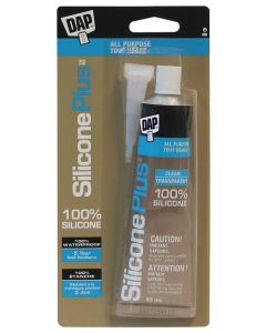 DAP Silicone Plus 83ml Clear Window and Door Sealant