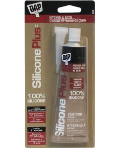 DAP Silicone Plus White Kitchen and Bath Sealant