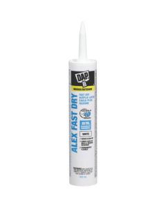 DAP 78425 Alex Fast Dry 10.1-oz White Acrylic Latex Caulk Plus Silicone