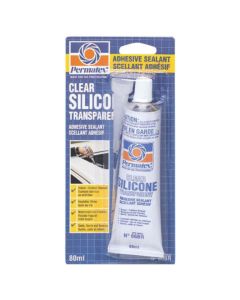 Permatex 80533 Clear Silicone Adhesive Sealant