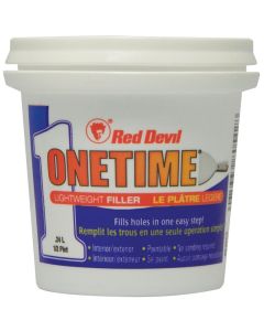 Red Devil 0542CA Spackling Compound White, Mild Acrylic, Slight Ammoniacal, White, 0.5 pt, Tub