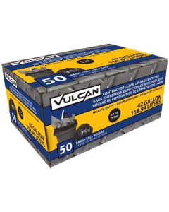 VULCAN FG-03812-08A 42 ga Black Contractor Tie Closure Bag