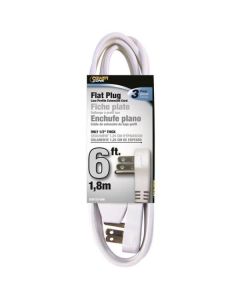 6-ft 16/3 Indoor Extension Cord - White