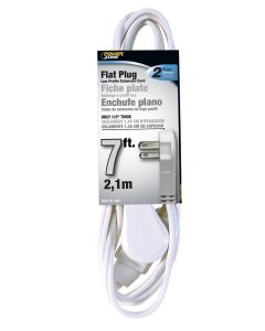 PowerZone 7' 16/2 White Ind. Ext. Cord