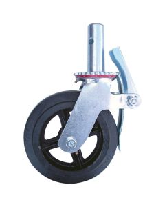 METALTECH M-MBC8 Caster, 8 in Dia Wheel, 750 lb, For Locking Pin