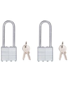 2-pack 2-1/2" x 1-1/2" Keyed-Alike Laminated Padlocks