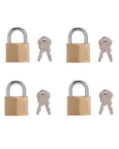 4-pack 7/8" x 1-1/2" Padlocks
