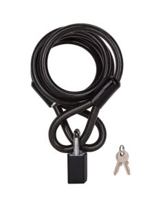 6-ft Cable Bicycle Lock with 2-inch Steel Padlock