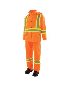 Orange 2pc Hi-Vis Rain Suit
