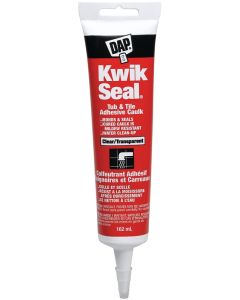 DAP KWIK SEAL Kitchen and Bath Adhesive Caulk Clear