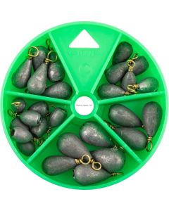 Danielson  27pc Bass Casting Sinker Asst