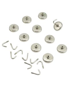 10pc 1-1/2" Magnetic Hook Set