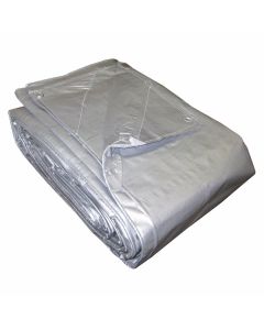WASP 12-mil COMMERCIAL GRADE Silver Poly Tarp