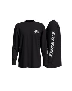 Black Long Sleeve Dickies Logo Tee