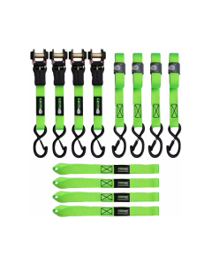 GRIP 8pc Ratchet Strap & Loop Set