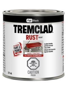  Tremclad 237ml Rust Preventative Pain Flat Black