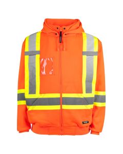 Terra Orange Hi-Vis Fleece Hoodie