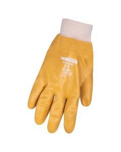 Yellow PVC Knit Wrist Glove