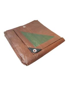 WASP 6mil MID GRADE REVERSIBLE Green/Brown Poly Tarp