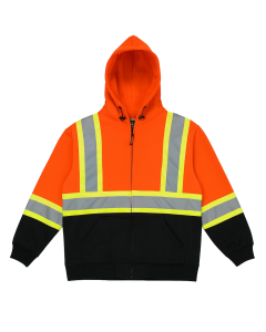 Bedrock Hi-Vis Orange Safety Hoodie