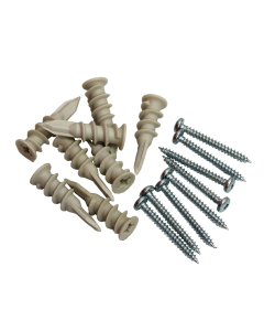 8pk  Nylon Walldriller & Screw