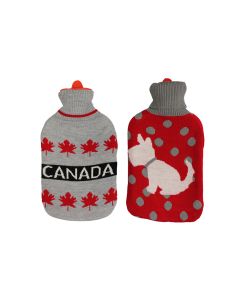 2L Hot Water Bottle  with Knit Cover