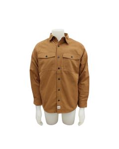 Eddie Bauer Men's Tan  Sherpa Lined Canvas Jacket 