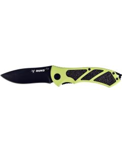 RUKO 3-1/4" Hi-Vis Green Folding Knife