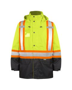 Terra Yellow Hi-Vis Rain Jacket