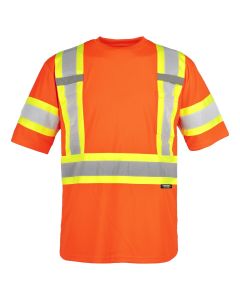 Terra Orange HI-VIS SHORT SLEEVE Traffic Shirt