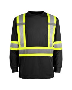 Terra Black HI-VIS LONG SLEEVE T-SHIRT