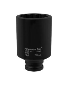 Performance Tool W158 39mm 12PT Toyota Ax Nut Socket
